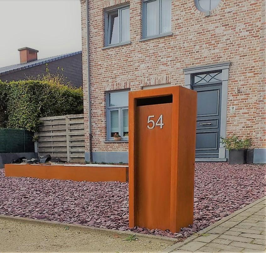 Boite aux lettres corten