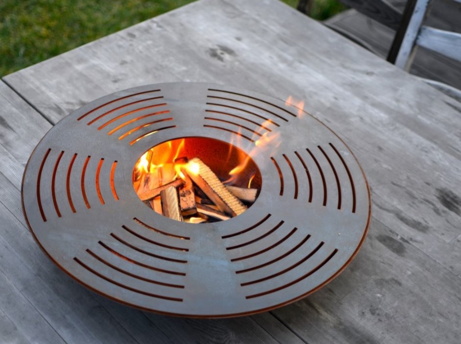 Brasero en corten