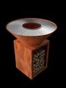 Barbecue corten cookin fire