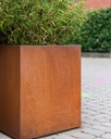 Bac en acier corten carré 2 mm