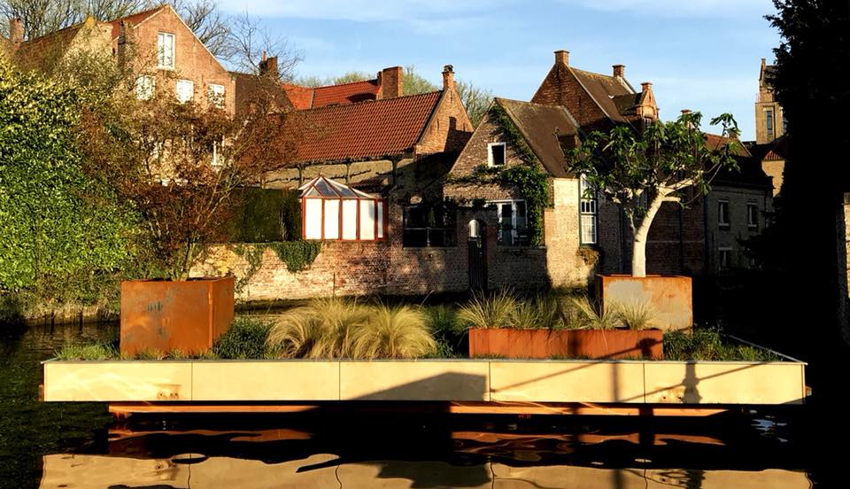 Bac en acier corten rectangulaire 2 mm
