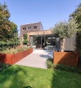 Bac en acier corten carré 2 mm