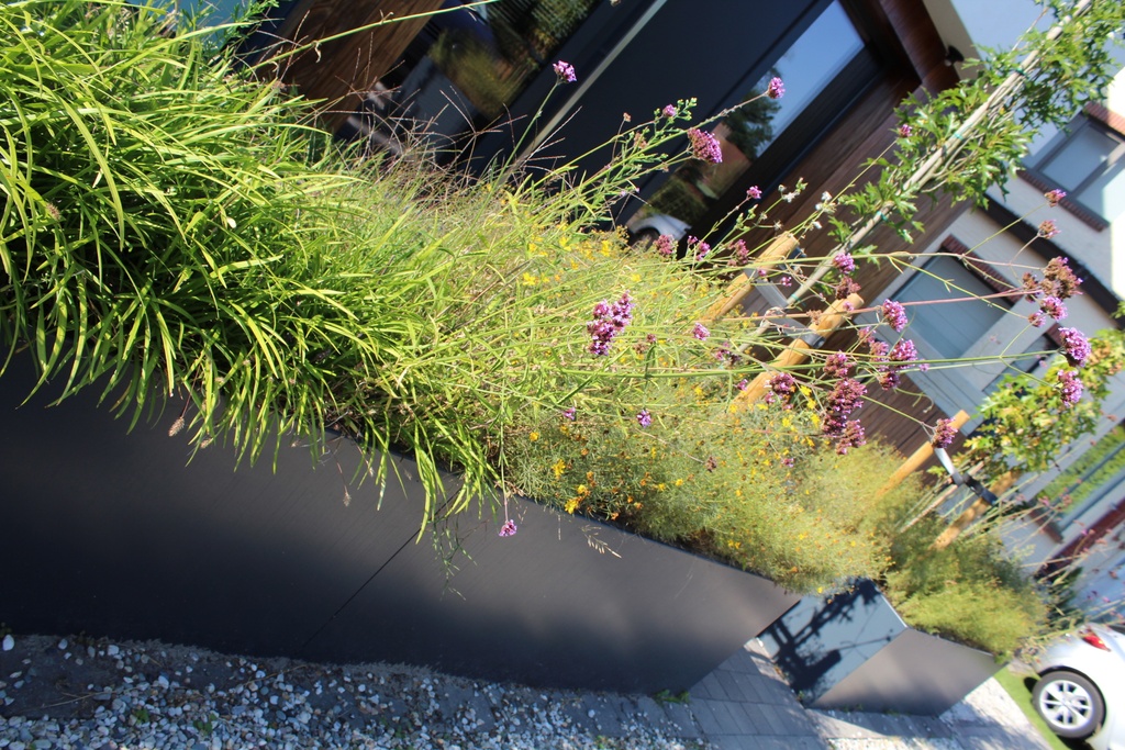 Jardinière rectangulaire Artus en acier alu 3 mm RAL 9005 (copie)