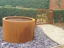 Jardinière corten ronde Diam 120 ht 80 cm