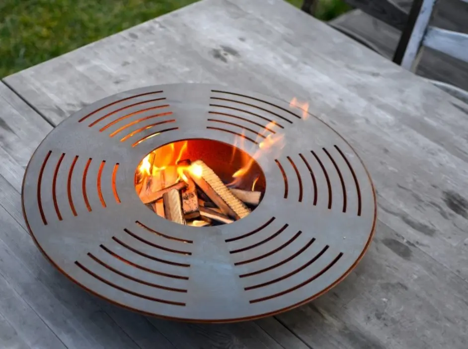 Grille plancha pour brasero corten 