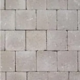 Pavé béton Columbias tambouriné 15x15x6cm (gris.)