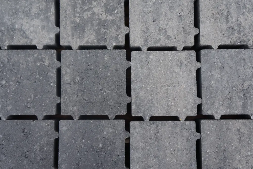 Pavé béton Columbias Eco Pas drainant 15x15x6cm  (gris.)