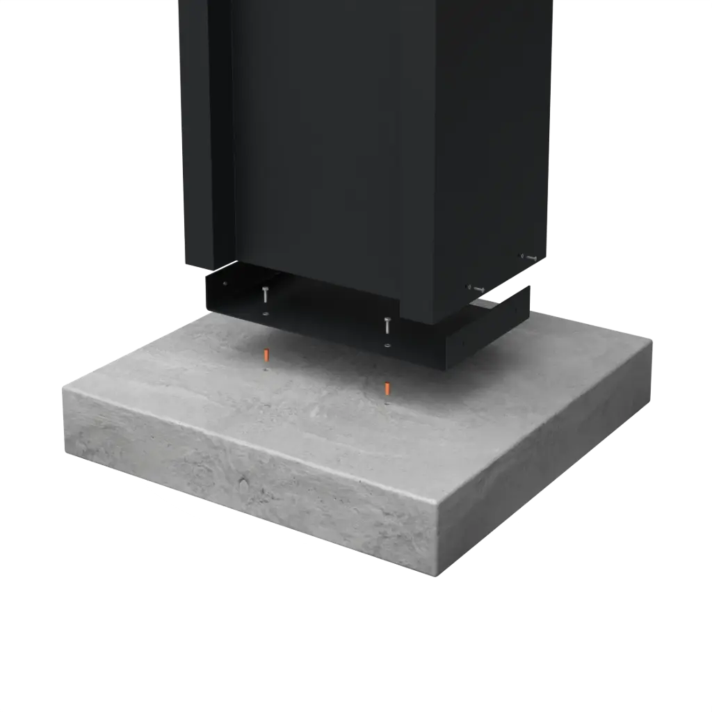 Boite aux lettres socle en béton 