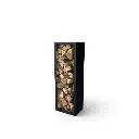 Rack a buches noir en 38.5 cm prof