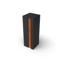 Boite aux lettres colis Collu combo corten noire Ral 9005