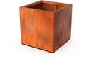 Bac en acier corten carré 2 mm