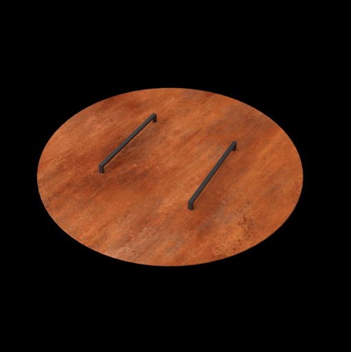 Couvercle pour barbecue corten