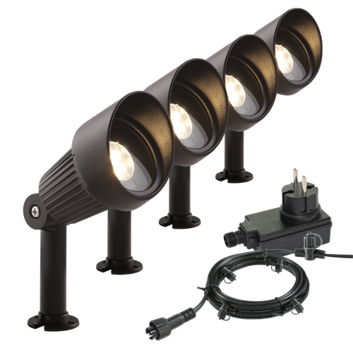 Set Focus spot 12V 5W Led  4 pcs